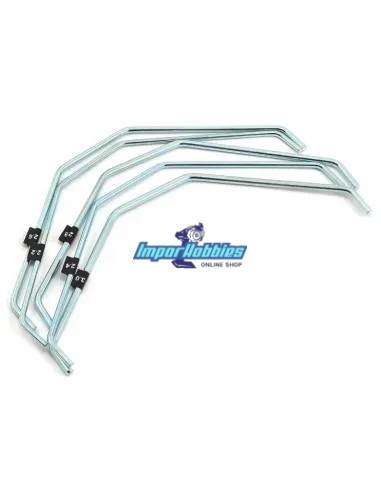 Set de barre anti-roulis arrière V2 (2.2 - 2.4 - 2.6 - 2.8 - 3.0mm) Hot Bodies D815 / D817 / E817 / D819 114747 - Hot Bodies D81