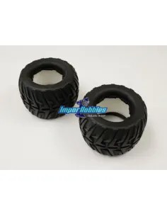 Neumáticos + espuma (2 Uds.) Kyosho Mad Force Kruiser 2.0 / Mad Crusher MAT401 - Ruedas Escala 1/10 & 1/8 Monster Truck