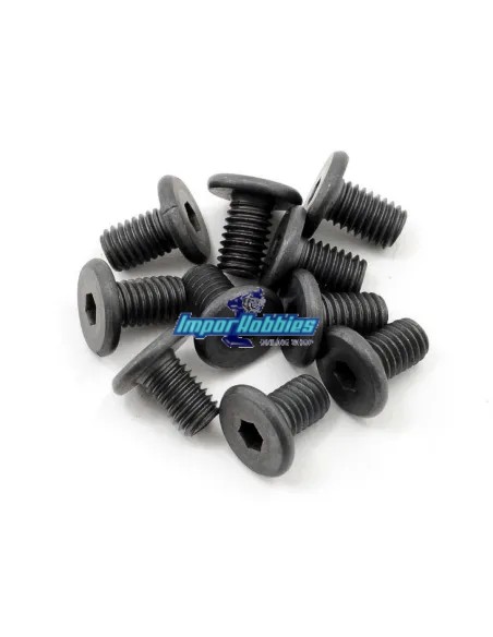 Tornillos bancada motor 5x8mm (10 Uds.) Hot Bodies D815 / D817 / E817 / D819 100550 - Hot Bodies D817 & D817 V2 Nitro Kit - Repu