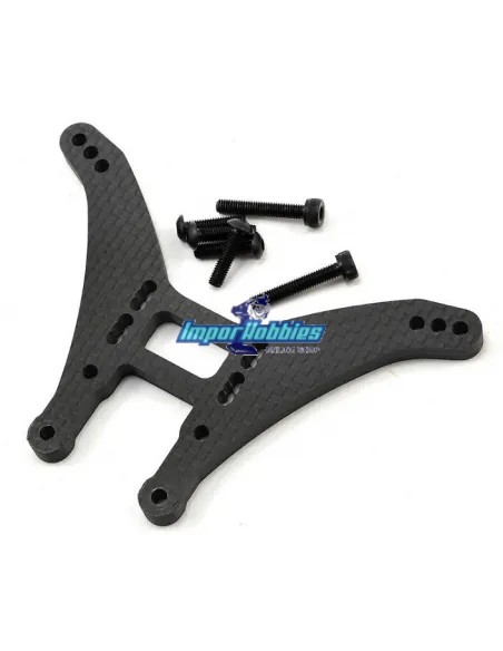 Support amortisseur arriere carbone 5.0mm - Mid Motor Kyosho Ultima RB6 / RB6.6 / RB7 UMW734 - Kyosho Ultima RB6 Kit - Pièces de