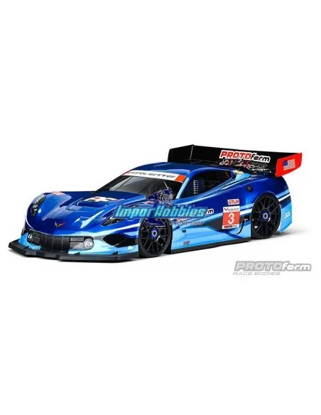 Carrosserie non peinte 1/8 GT 325mm Protoform Chevrolet® Corvette™ C7.R 1551-40 - Carrosserie court GT / Rally Game