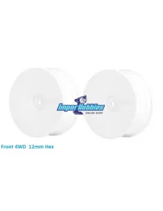 AKA HexLite Front Wheel - White 2.2 4WD 12mm (2 U.) Kyosho ZX-5 / ZX6 23301W - Kyosho Lazer ZX-5 - Spare Parts & Option Parts