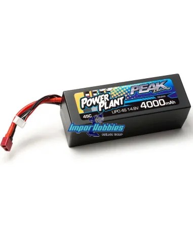Batería Lipo Peak Racing 4S 14.8V 4000mah 45C conector deans caja dura PEK00554 - Baterías Lipo 4S - 14.8V & 15.2V HV