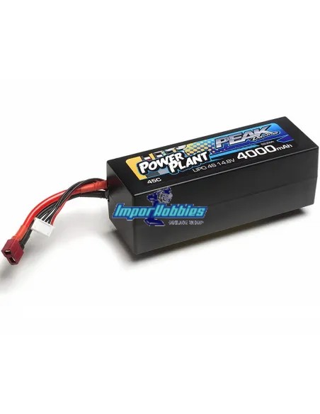 Batería Lipo Peak Racing 4S 14.8V 4000mah 45C conector deans caja dura PEK00554 - Baterías Lipo 4S - 14.8V & 15.2V HV
