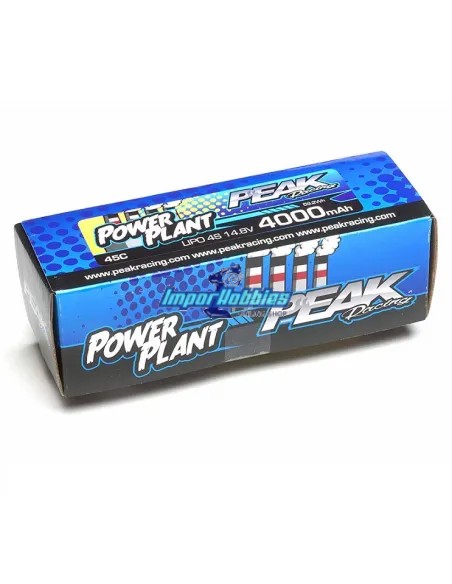 Accu Lipo Peak Racing 4S 14.8V 4000mah 45C w/ DEANS coque rigide PEK00554 - Accu Lipo 4S - 14.8V & 15.2V HV