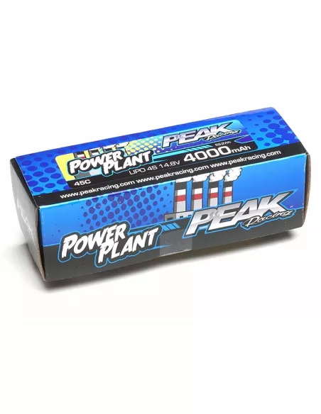 Lipo Battery Peak Racing 4S 7.4V 4000mah 45C w/ DEANS Connector Hard Case PEK00544 - Lipo Batteries - 4S - 14.8V & 15.2V HV