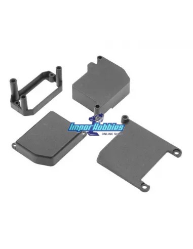 Boite de récepteur et support servo Hot Bodies E817 204022 - Hot Bodies E817 & E817 V2 Electric Kit - Pièces detachées et option