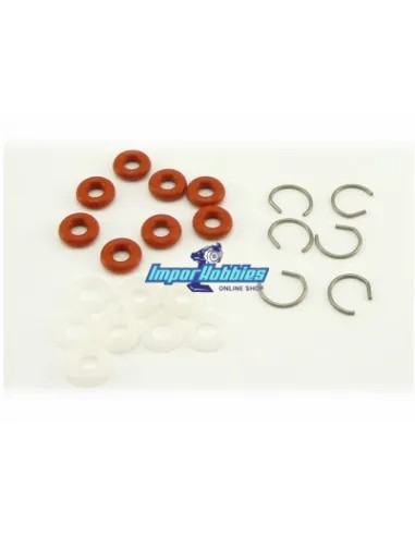 Kit reparación amortiguador (Vástago de 3mm) Hobao Hyper 7 87017 - Hobao Hyper 7 - Modelos Antiguos.