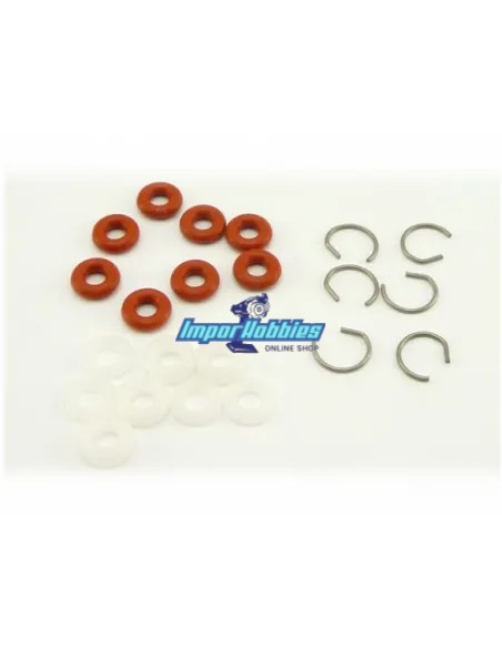 Kit reparación amortiguador (Vástago de 3mm) Hobao Hyper 7 87017 - Hobao Hyper 7 - Modelos Antiguos.