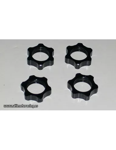 Light BS Wheel Nut 17mm 1.25 - Black Ultimate Racing UR0242 - Crono RS03 Buggy / Rally Game & RS7GR Buggy