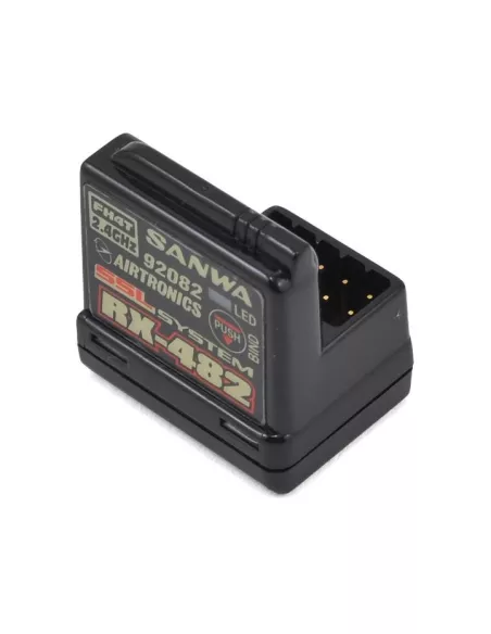 Sanwa / Airtronics RX-482 2.4GHz 4-Channel FHSS-4 SSL Telemetry Receiver - Receivers For Radio