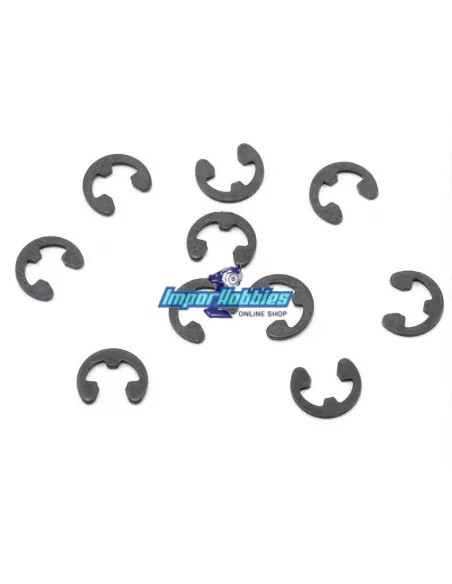 E-Clips 3.0mm (10 U.) Kyosho 1-E030 - Kyosho Inferno 7.5 / Neo / Neo Race Spec - Pièces detachées et options