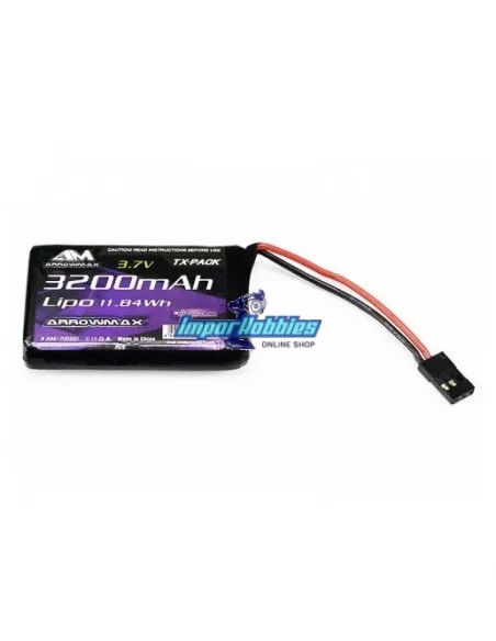 Bateria Lipo Sanwa MT-44 3.7V 1S 3200Mah Arrowmax AM700991 - Baterias emisora