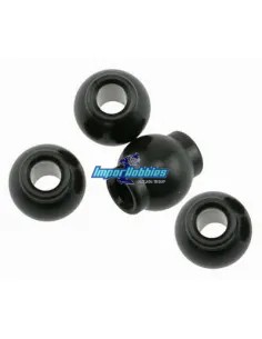 Boules de tirants arrières aluminiums 7.8mm (4 U.) Hobao Hyper 7 TQ / 7.5 87043A - Hobao Hyper 7 TQ & 7.5 Nitro