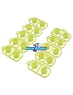 Multi Offset Wheel Set - Yellow (20 U.) Kyosho Mini-Z MR-02 / MR-03 / RWD MZH131KY - Wheels - Kyosho Mini-Z MR-03 & RWD