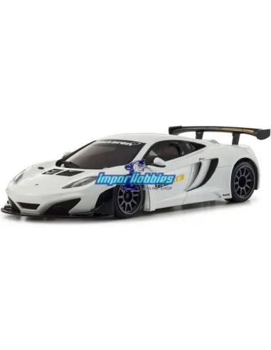 Carrocería pintada 98mm Kyosho Mini-Z MR-03 / RWD MM McLaren 12C GT3 Blanca MZP226W - Pintadas y decoradas 98mm - Auto Scale Col