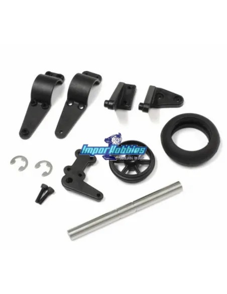 Support suspension & roue Wheelie Kyosho Mad Crusher / FO-XX 2.0 / USA-1 MA333 - Kyosho Mad Crusher GP & EP - Pièces detachées e