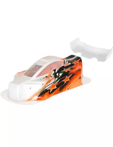 Painted Body - Bittydesign Orange & Rear Wing Hobbytech Survolt / Revolt CA-118 - Hobbytech Revolt / Survolt BX10 - Spare Parts 