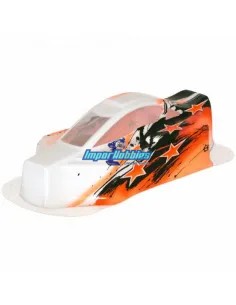 Carrocería pintada Bittydesign Naranja & Alerón Hobbytech Survolt / Revolt CA-118 - Hobbytech Revolt / Survolt BX10 - Repuesto y 2
