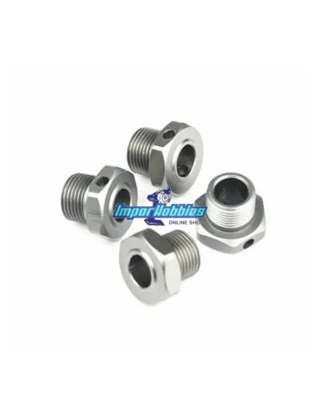 Hexágonos de ruedas (4 Uds.) Hobbytech STR8 / EP X2 / NXT STR-049TI - Hobbytech STR8 DeLuxe & STR8 EVO RTR - Repuesto y opciones