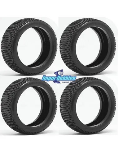 Sweep Square Armor - Soft Red Solo Goma (4 Uds.) SW-306S - Rueda Sweep Racing 1/8 Buggy - En liquidación