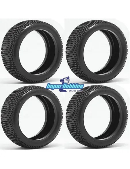 Sweep Square Armor - Soft Red Solo Goma (4 Uds.) SW-306S - Rueda Sweep Racing 1/8 Buggy - En liquidación