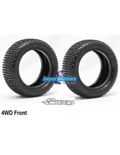 Sweep Square Armor Delantera Super Soft 1/10 Buggy 4WD (2 Uds.) SW-106FBN - Ruedas 1/10 Buggy Sweep Racing - En Liquidación