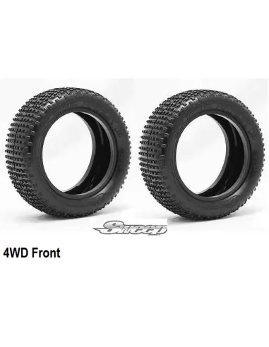 Sweep Square Armor - Front Super Soft 1/10 Buggy 4WD (2 U.) SW-106FBN - Sweep Racing 1/10 Scale Buggy Tires - On Sale