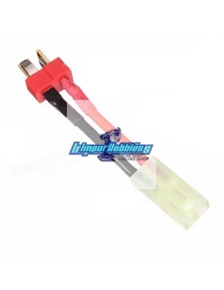 Cable adaptador Tamiya Hembra a T-Deans Macho 14AWG 80mm Fussion FS-02205 - Cables de conexión Lipo - Variador y adaptadores
