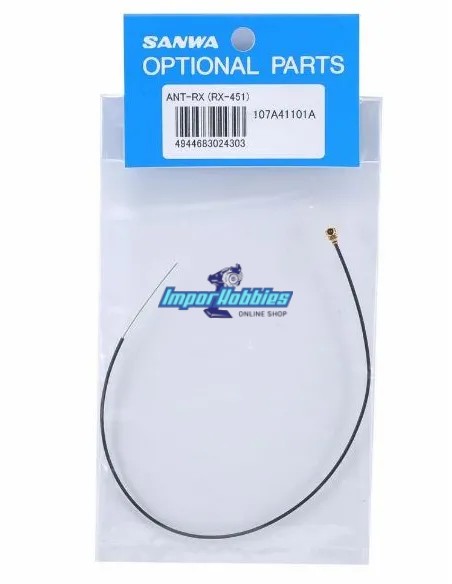 Antena de receptor RX-45x / RX-46x / RX-47x / RX-48x Sanwa / Airtornics 107A41101A - Receptores para emisoras