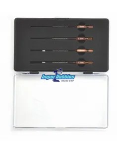 Power Tool Tip Set 1/4  4 Pieces With Plastic Case -1.5 - 2.0 - 2.5 - 3.0mm Arrowmax AM500902 - Arrowmax Tools