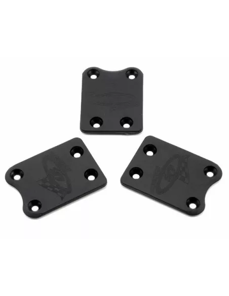 Rear Skid Plates (3 U.) Kyosho Inferno MP9 / MP10 DE Racing DER-210-K - Chassis Protectors