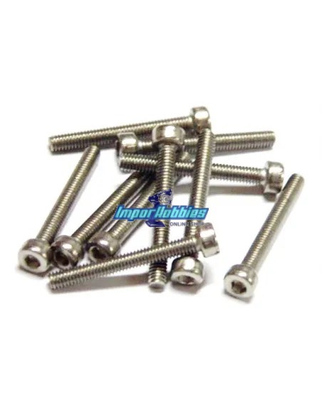 Tornillos acero inoxidable M2x16mm cabeza allen cilíndrica (10 Uds.) Fussion FS-TCX2016