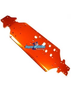 Châssis principal aluminium orange 3mm Hobao Hyper SS / Cage 90041 - Hobao Hyper SS & SSe GP - EP