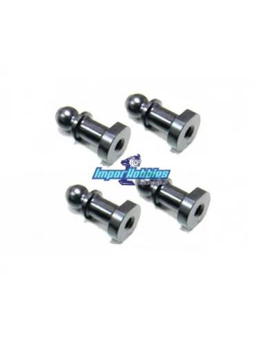 Fixations d'amortisseurs longues Big Bore 20mm (4 U.) Hobao Hyper SS / VS / VT 89107 - Hobao Hyper VS & VSe GP - EP