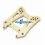 Support d'amortisseur avant CNC 4mm Hobao Hyper VS / VSe OP-0121 - Hobao Hyper VS & VSe GP - EP