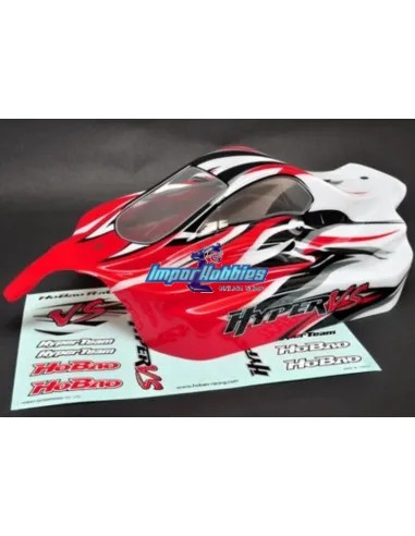 Carrosserie peinte et decoree rouge Hobao Hyper VS / VSe 85033R - Hobao Hyper VS & VSe GP - EP