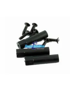 Colonnettes de platine radio plastique Hobao Hyper 7 TQ / 7.5 / VS / VT 87086 - Hobao Hyper 7 TQ & 7.5 Nitro