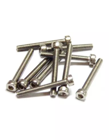 Stainless Steel Socket Head Cap Screws -  M2x10mm  (10 U.) Fussion FS-TCX2010  - Stainless Steel Screws - M2 & M2.5