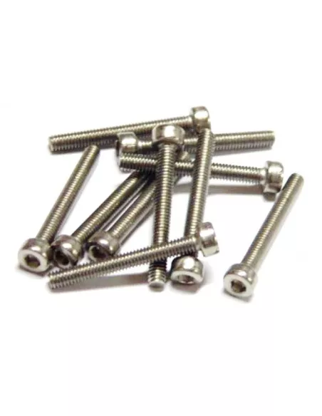 Stainless Steel Socket Head Cap Screws -  M2x10mm  (10 U.) Fussion FS-TCX2010  - Stainless Steel Screws - M2 & M2.5