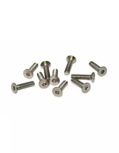 Tornillos acero inoxidable 4x12mm cabeza conica (10 Uds.) Imporhobbies - Stainless Steel Screws - M4