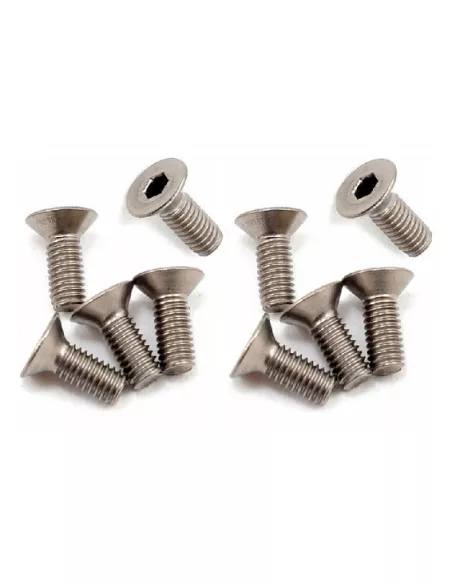 Stainless Steel Screws 3X8mm Conical Head (10 U.) Fussion FS-TFX3008