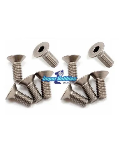 Tornillos de acero inoxidable 3X10mm cabeza conica (10 Uds.) Imporhobbies - Tornillos de acero inoxidable M3