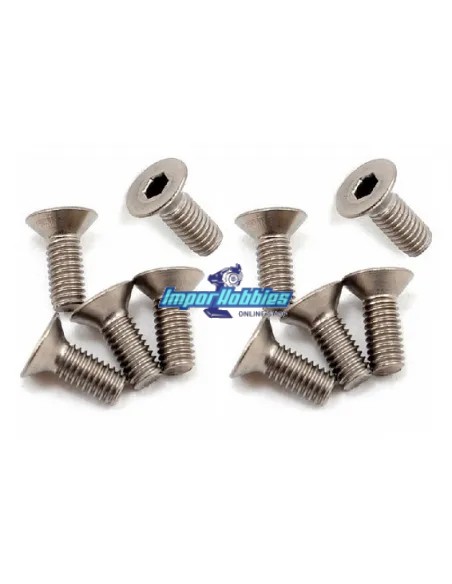 Tornillos de acero inoxidable 3X10mm cabeza conica (10 Uds.) Imporhobbies - Tornillos de acero inoxidable M3