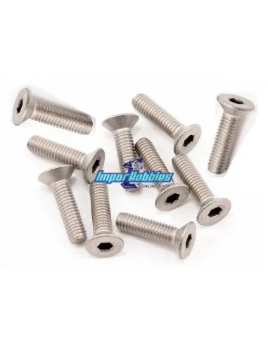 Tornillos de acero inoxidable 3X14mm cabeza conica (10 Uds.) Imporhobbies - Vis en acier inoxydable M3