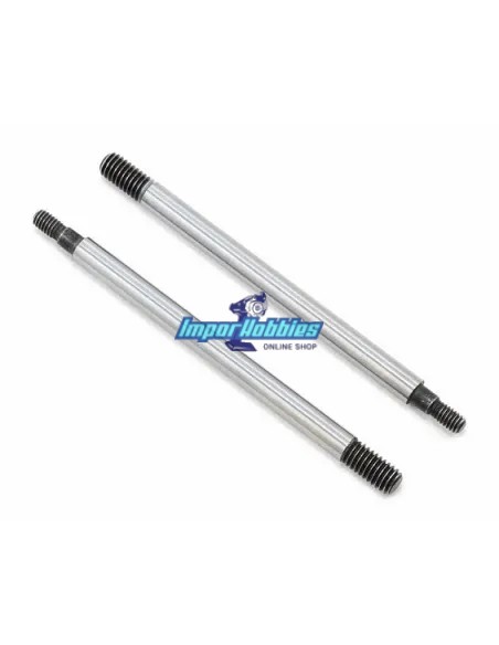 Vástago de amortiguador delantero Chrome 3.5x30.5mm (2 Uds.) Team Associated RC8B3 / B3.1 / B3.2 AS81174 - Team Associated RC8B3