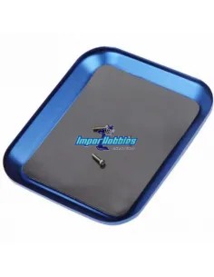 Bandeja organizadora tornillos imantada azul 106x86mm Fussion FS-B093 - Cajas almacenamiento y bandejas de aluminio para tornill 2