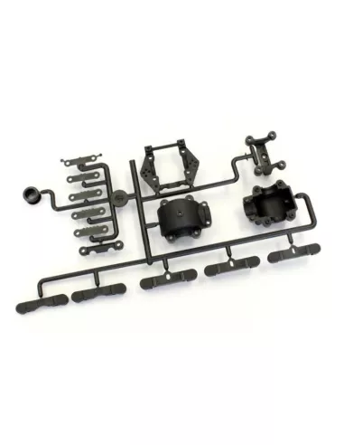 Carbon Composite Bulk Head Set F/R Kyosho ZX-5 / TF5 LA209HB - Kyosho Lazer ZX-5 - Spare Parts & Option Parts
