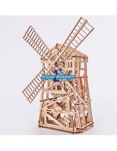 Mechanical 3D Puzzle - Mill 131 P. - Eco Friendly Plywood Wood Trick WT01A - 3D Wooden Mechanical Puzzles