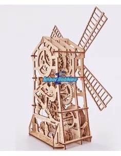 Mechanical 3D Puzzle - Mill 131 P. - Eco Friendly Plywood Wood Trick WT01A - 3D Wooden Mechanical Puzzles 2